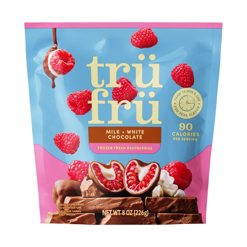 Raspberries Milk & White Chocolate 8 oz