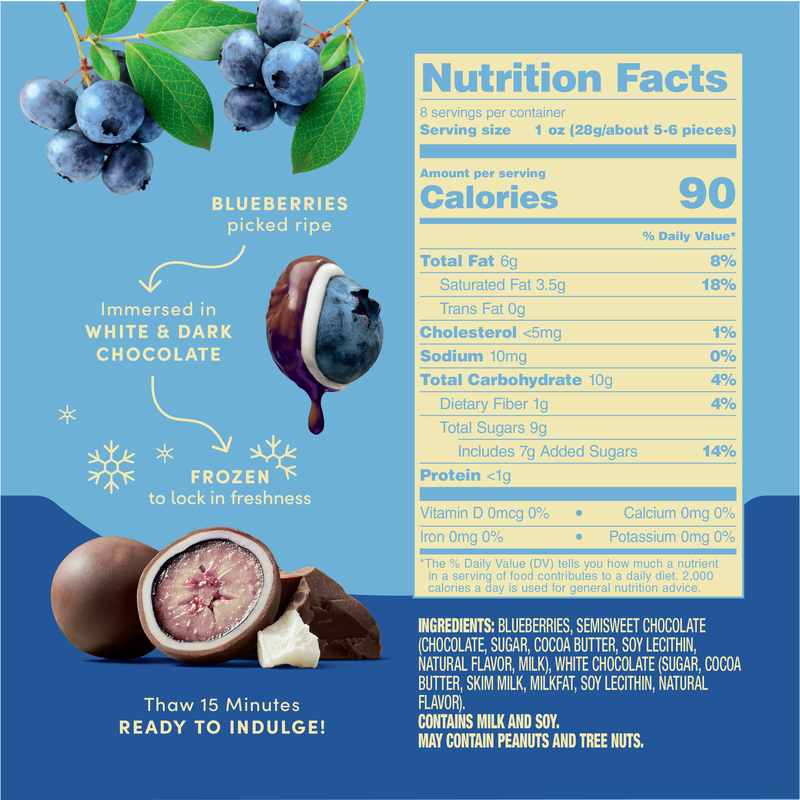 blueberry様　確認ページ Blueberries Dark & White Chocolate 8 oz - TruFru
