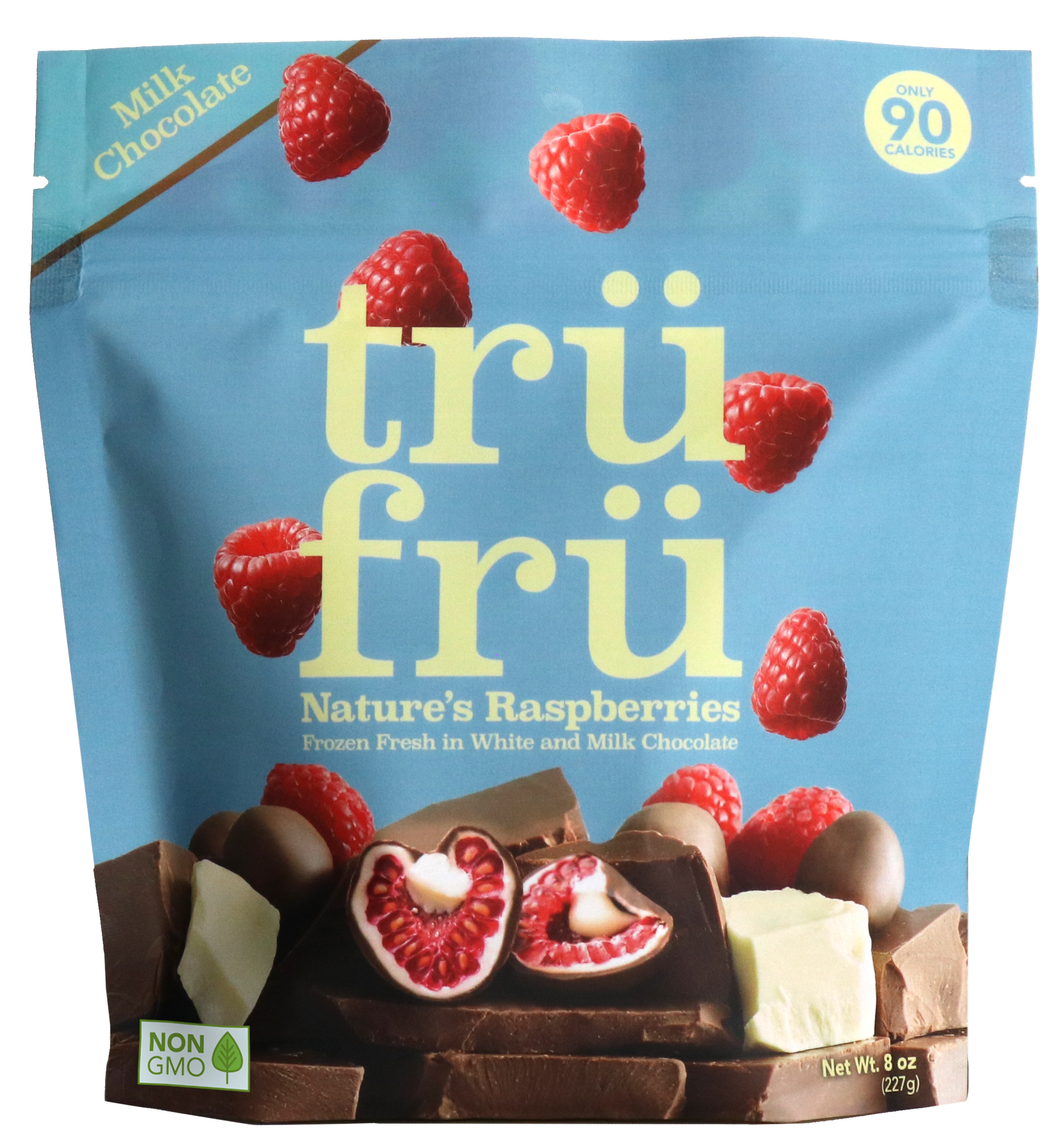 Tru Fru Hyper-Chilled Milk Raspberry Grab and Share Front - TruFru