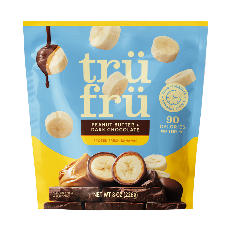 Bananas in Dark Chocolate & Peanut Butter 8 oz